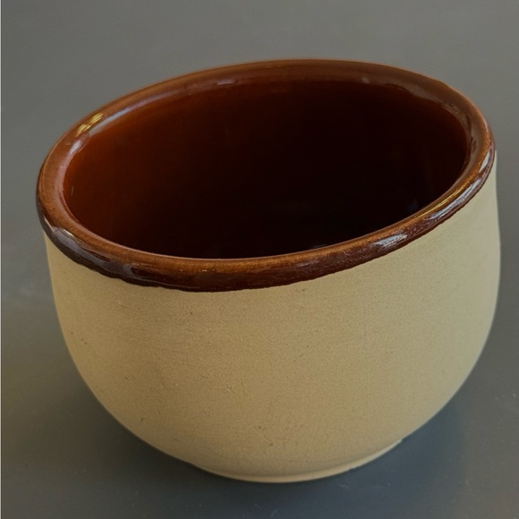 Watt Pottery Other - WATT 4” Pottery Ovenware USA Vintage Stoneware Tan Bisque & Brown Glaze #76